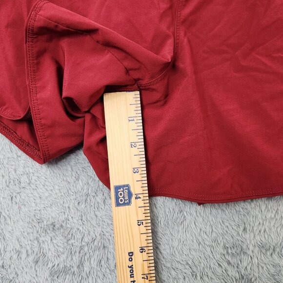 Avia Athletic Shorts Womens L 12-14 Red with Inner Lining Elastic Waist Stretch - Picture 5 of 7